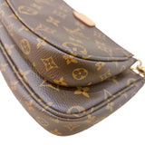 ルイ・ヴィトン LOUIS VUITTON ミュルティ・ポシェット・アクセソワール M44840 ブラウン　ピンク モノグラム レディース ショルダーバッグ