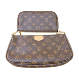 ルイ・ヴィトン LOUIS VUITTON ミュルティ・ポシェット・アクセソワール M44840 ブラウン　ピンク モノグラム レディース ショルダーバッグ
