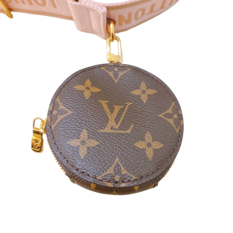 ルイ・ヴィトン LOUIS VUITTON ミュルティ・ポシェット・アクセソワール M44840 ブラウン　ピンク モノグラム レディース ショルダーバッグ