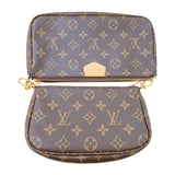 ルイ・ヴィトン LOUIS VUITTON ミュルティ・ポシェット・アクセソワール M44840 ブラウン　ピンク モノグラム レディース ショルダーバッグ