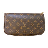 ルイ・ヴィトン LOUIS VUITTON ミュルティ・ポシェット・アクセソワール M44840 ブラウン　ピンク モノグラム レディース ショルダーバッグ