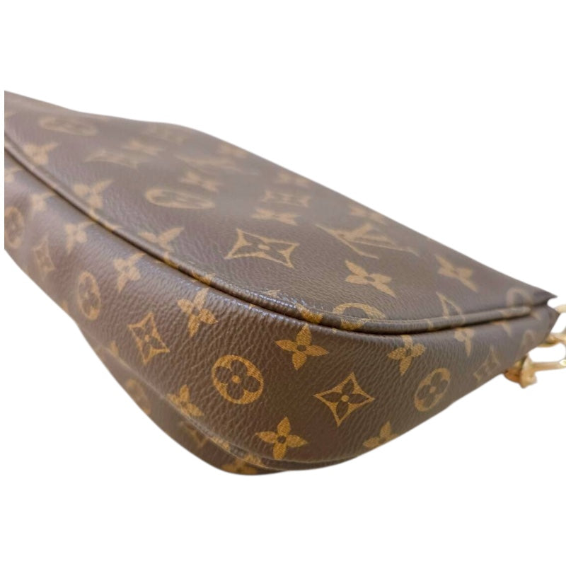 ルイ・ヴィトン LOUIS VUITTON ミュルティ・ポシェット・アクセソワール M44840 ブラウン　ピンク モノグラム レディース ショルダーバッグ