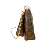 ルイ・ヴィトン LOUIS VUITTON ミュルティ・ポシェット・アクセソワール M44840 ブラウン　ピンク モノグラム レディース ショルダーバッグ