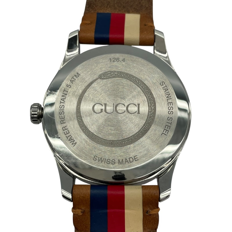 グッチ GUCCI Gタイムレス シェリーライン 126.4 マルチカラー SS ユニセックス 腕時計