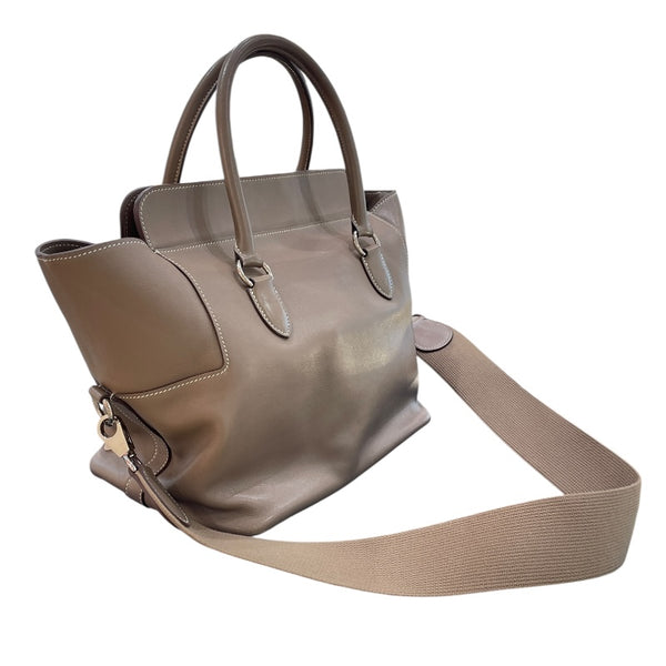 エルメス HERMES ツールボックス26 エトゥープ/シルバー金具 スイフト レディース ハンドバッグ
