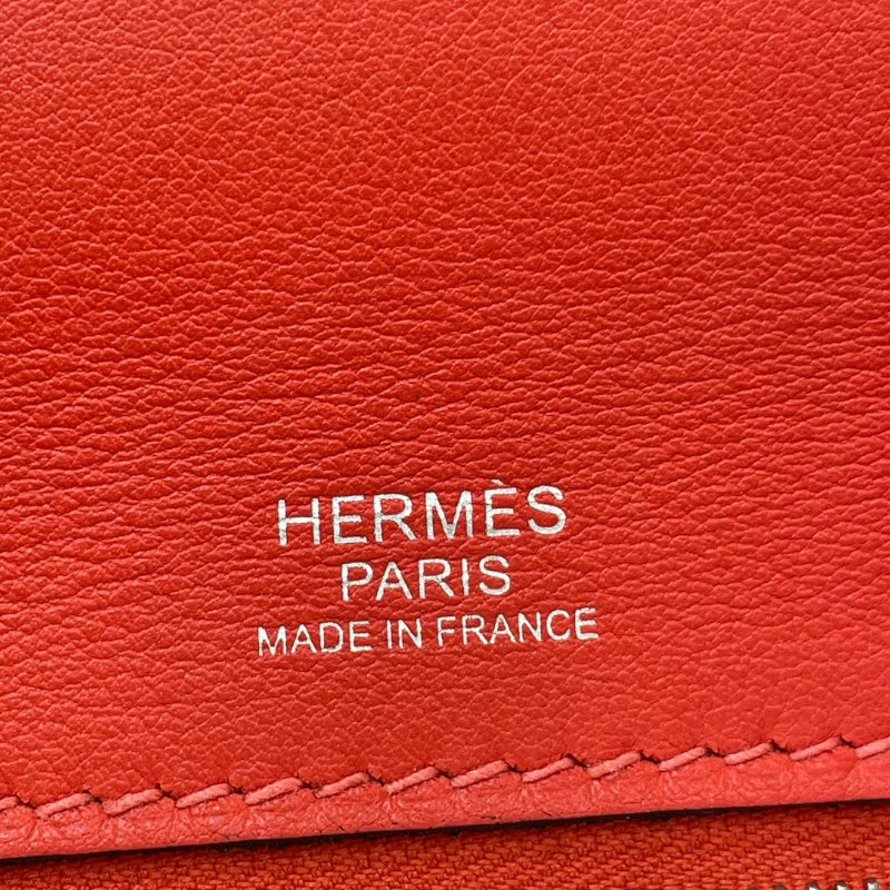 エルメス HERMES サックヴァンキャトル29 Y刻 ルージュビヴォワンヌ・ノワール/シルバー金具 トゴ・スイフト レディース ハンドバッグ