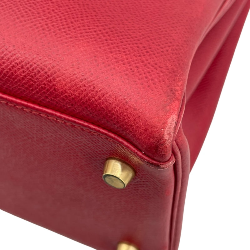 エルメス HERMES ケリー35 〇Z刻印 （1996年製） ルージュヴィフ ゴールド金具 グシュベル レディース ショルダーバッグ