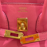 エルメス HERMES バーキン25 A刻 ローズアザレ ゴールド金具 スイフト レディース ハンドバッグ