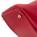 エルメス HERMES ピコタンロックMM □Q刻 ルージュカザック SV金具 トリヨンクレマンス レディース ハンドバッグ