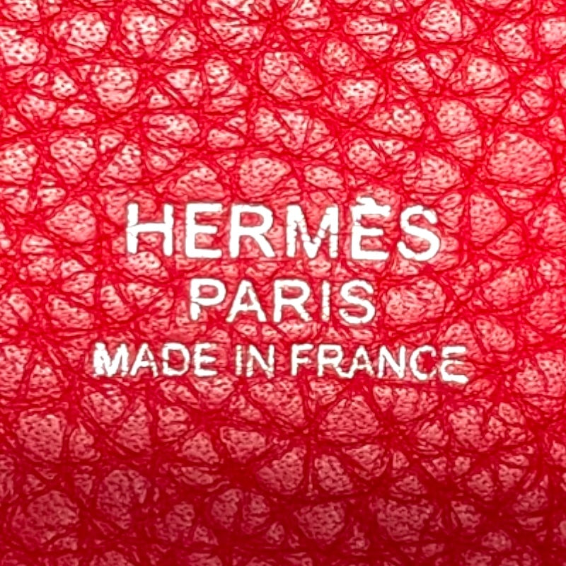 エルメス HERMES ピコタンロックMM □Q刻 ルージュカザック SV金具 トリヨンクレマンス レディース ハンドバッグ