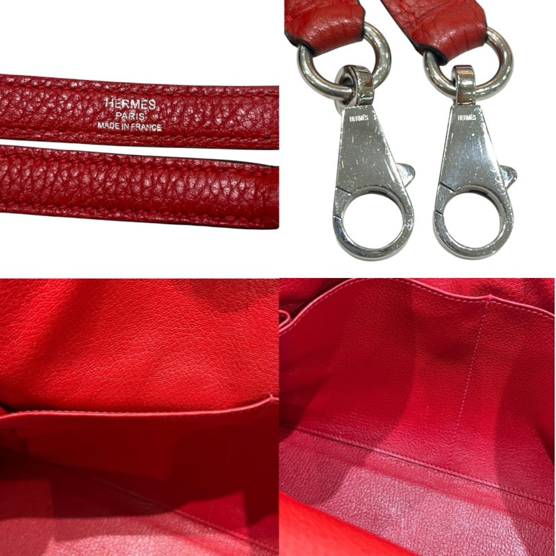 エルメス HERMES ケリー32 内縫い T刻印 ルージュカザック・シルバー金具 トリヨン レディース ハンドバッグ