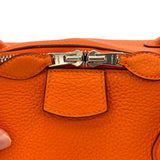エルメス HERMES パリボンベイ40 □L刻 オレンジ SV金具 トリヨン レディース トートバッグ