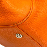 エルメス HERMES パリボンベイ40 □L刻 オレンジ SV金具 トリヨン レディース トートバッグ