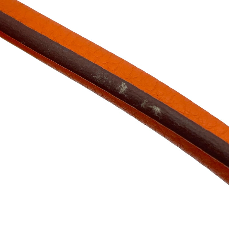 エルメス HERMES パリボンベイ40 □L刻 オレンジ SV金具 トリヨン レディース トートバッグ
