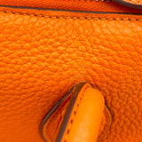 エルメス HERMES パリボンベイ40 □L刻 オレンジ SV金具 トリヨン レディース トートバッグ