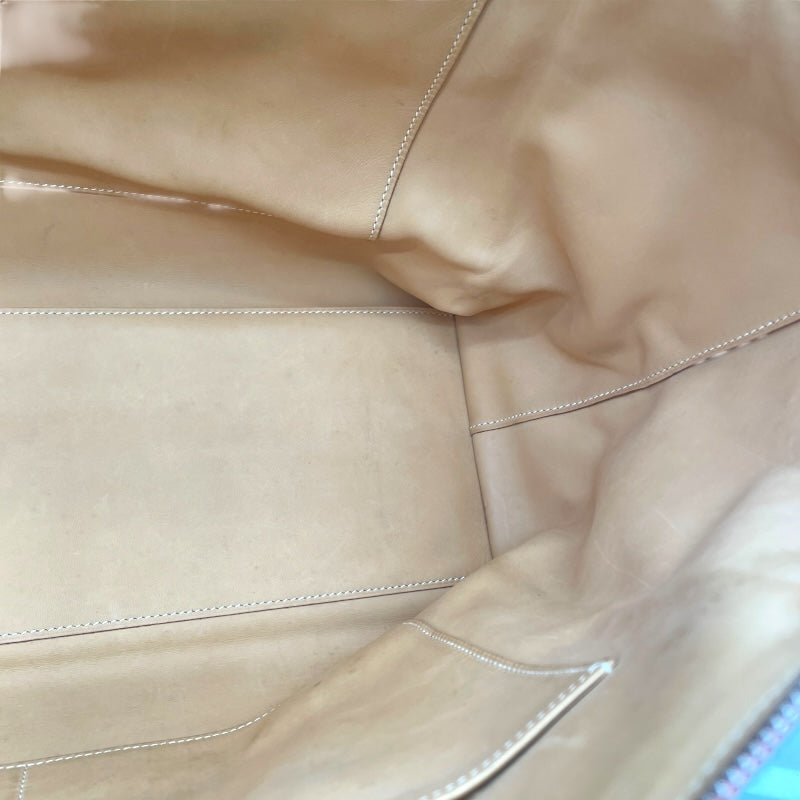 エルメス HERMES パリボンベイ40 □L刻 オレンジ SV金具 トリヨン レディース トートバッグ