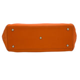 エルメス HERMES パリボンベイ40 □L刻 オレンジ SV金具 トリヨン レディース トートバッグ