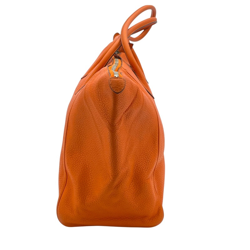 エルメス HERMES パリボンベイ40 □L刻 オレンジ SV金具 トリヨン レディース トートバッグ