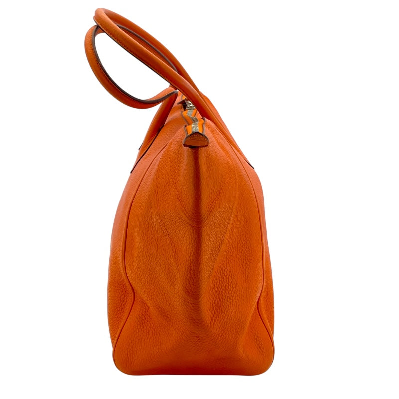 エルメス HERMES パリボンベイ40 □L刻 オレンジ SV金具 トリヨン レディース トートバッグ