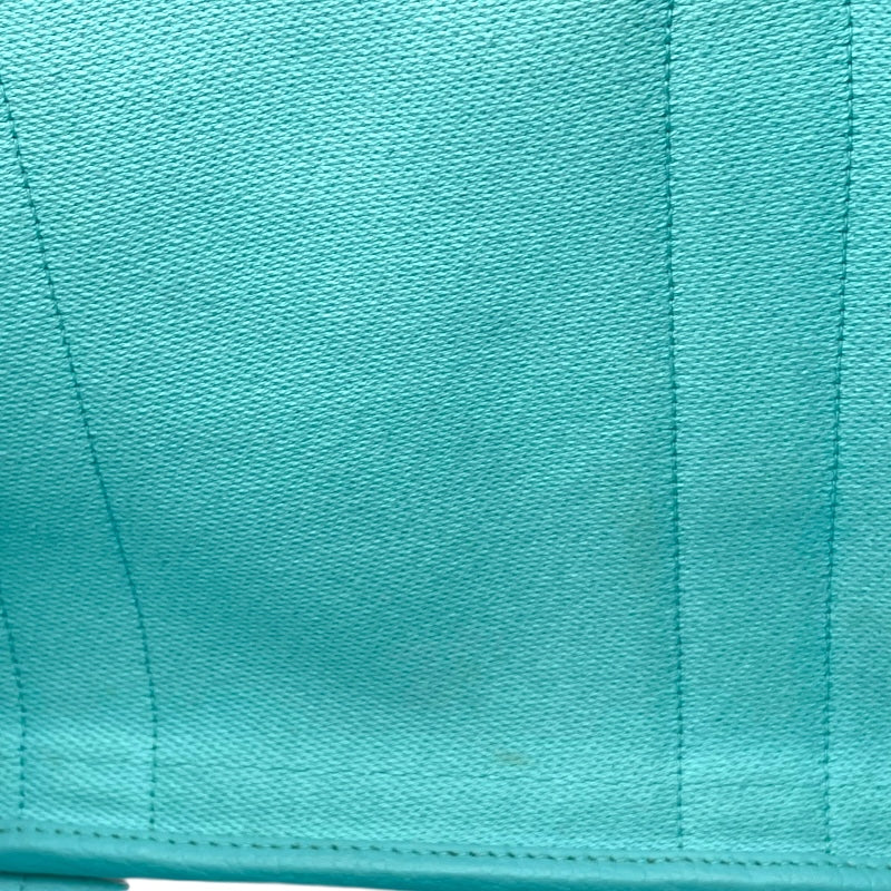 エルメス HERMES ガーデンパーティPM X刻 アイボリー/ブルー SV金具 トワル レディース トートバッグ