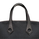エルメス HERMES サックイブーMM □J刻 ブラック トワル・レザー ユニセックス ハンドバッグ