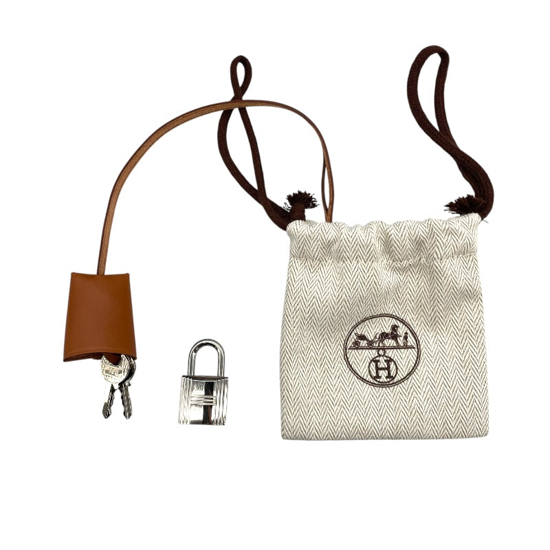 エルメス HERMES エールジップアドPM U刻 ブルー/ブラウン SV金具 トワル/レザー レディース リュック・デイパック