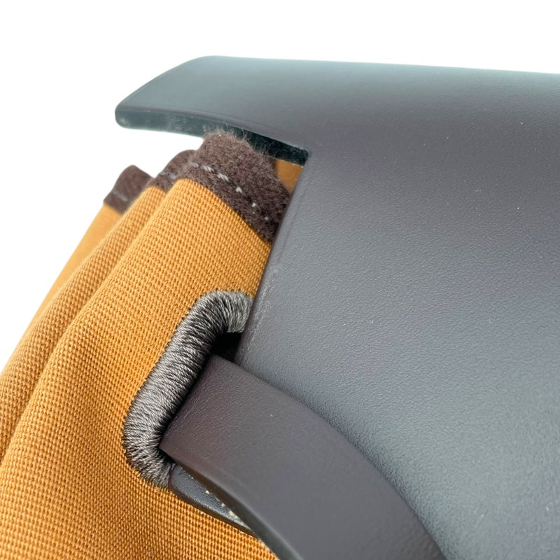 エルメス HERMES エールジップ50 U刻 ブラウン/ベージュ SV金具 トワル レディース ハンドバッグ