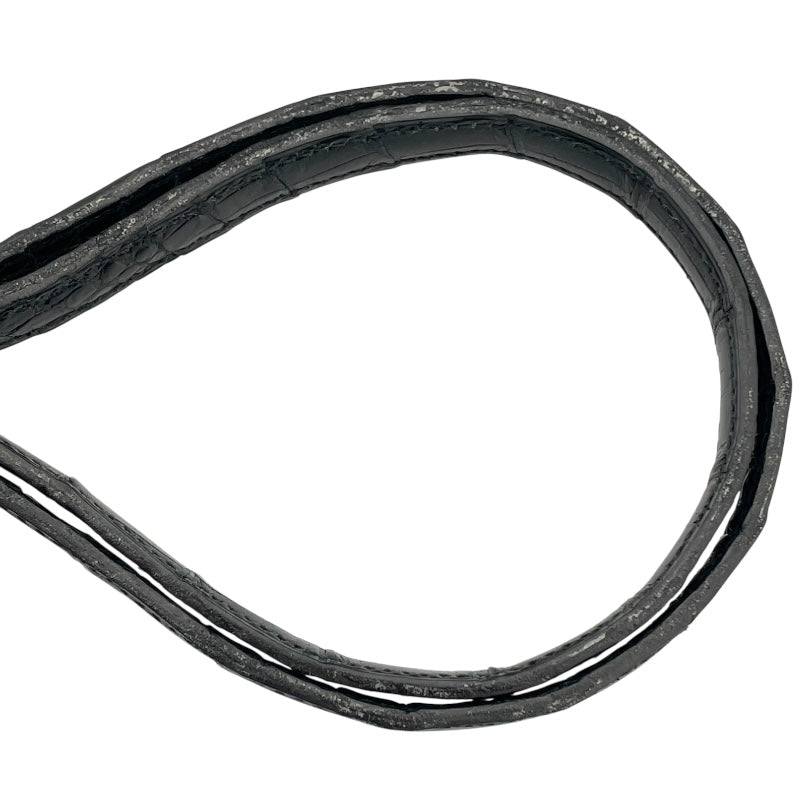 エルメス HERMES ケリー28 外縫い 〇K刻 ブラック GD金具 カイマンクロコ レディース ショルダーバッグ