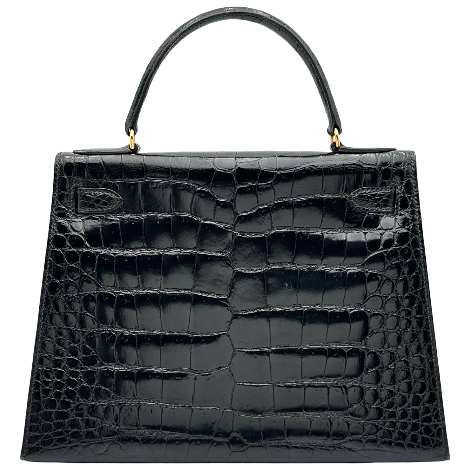 エルメス HERMES ケリー28 外縫い 〇K刻 ブラック ゴールド金具