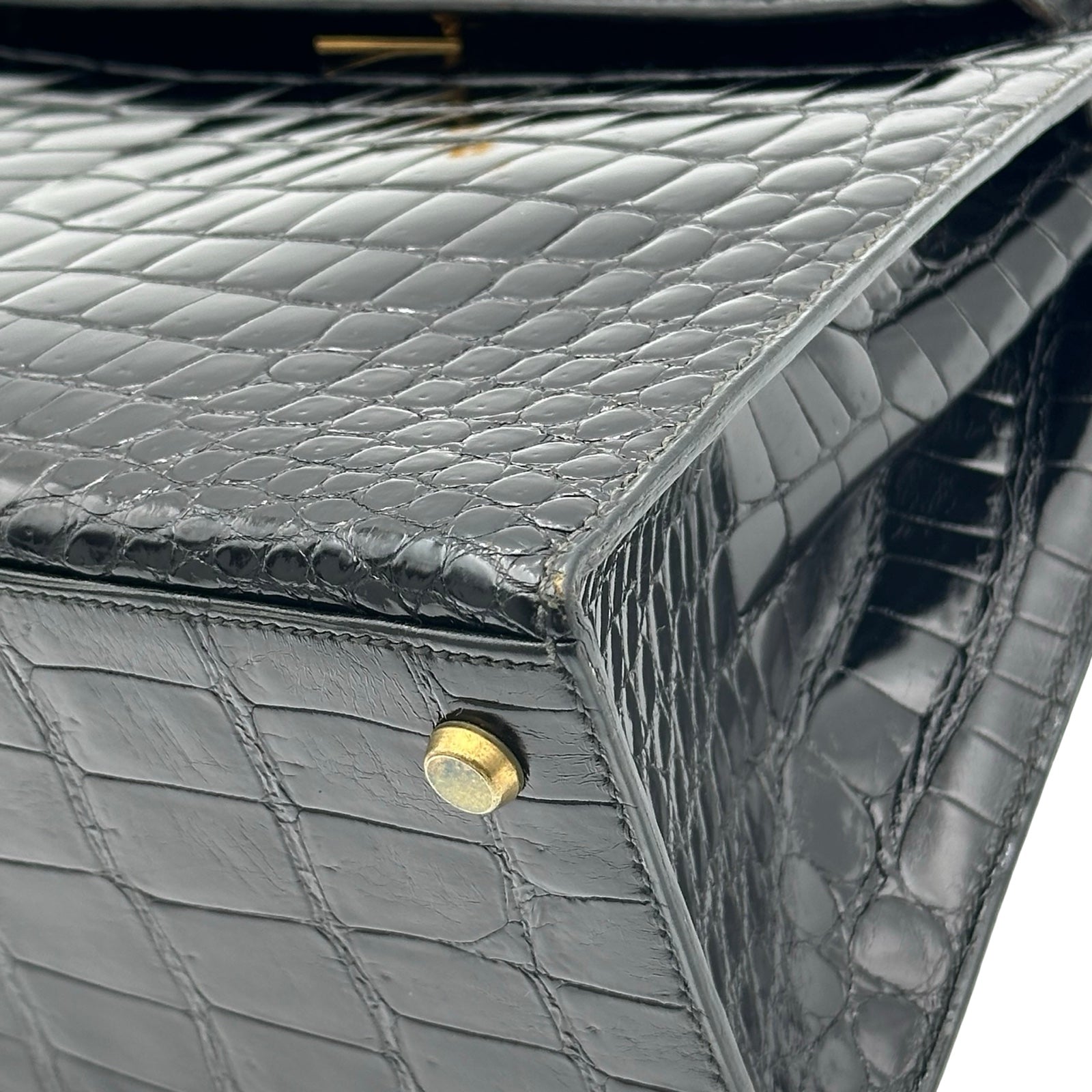 【エルメス】 ★本物★即日発送★製造終了★ ブラック カイエルーレ ロールノート エルメス HERMES ケリー28 外縫い 〇K刻 ブラック ゴールド金具