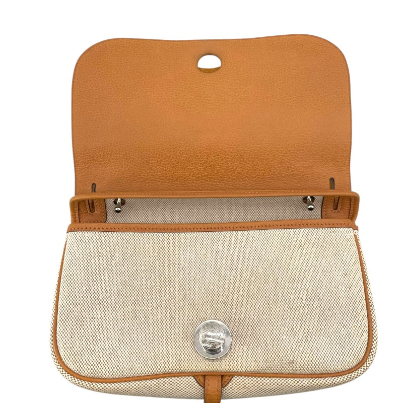 エルメス HERMES サックコロラドPM □H刻 ナチュラル SV金具 トワル レディース ショルダーバッグ