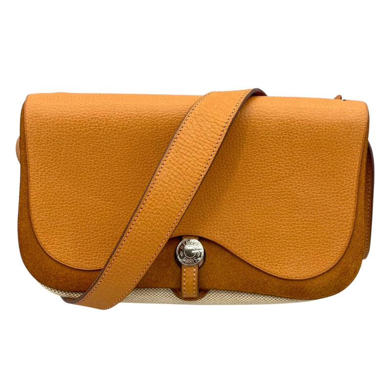 エルメス HERMES サックコロラドPM □H刻 ナチュラル SV金具 トワル レディース ショルダーバッグ