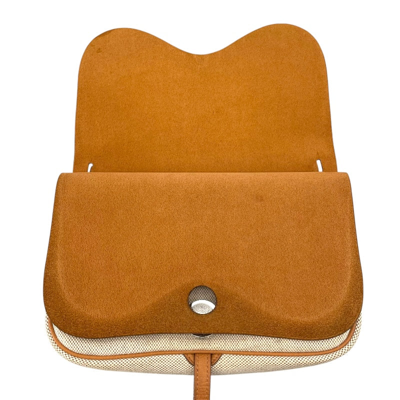 エルメス HERMES サックコロラドPM □H刻 ナチュラル SV金具 トワル レディース ショルダーバッグ