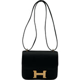 エルメス HERMES コンスタンス3ミニ W刻 ブラック ピンクゴールド金具 エプソン レディース ショルダーバッグ