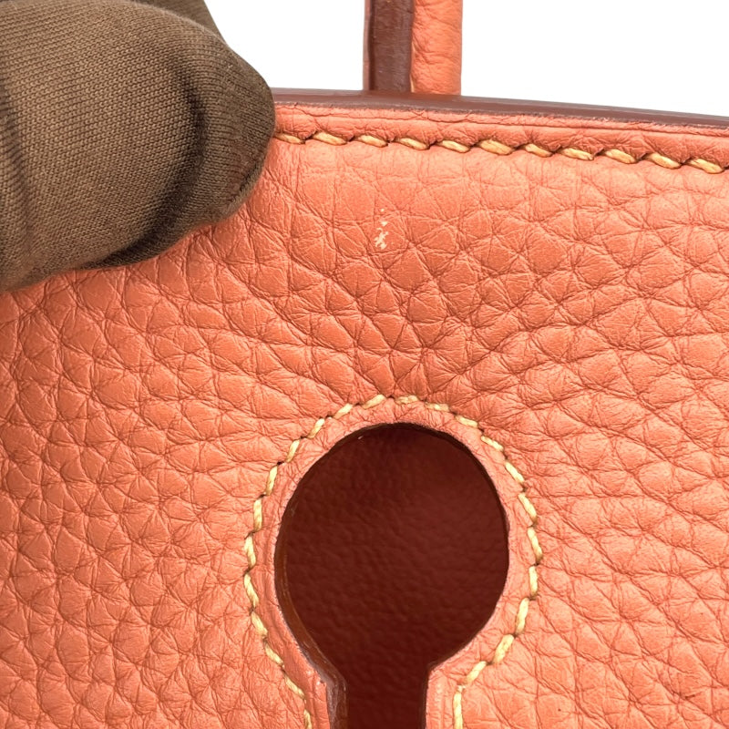 エルメス HERMES バーキン30 T刻 ローズティ SV金具 トリヨン レディース ハンドバッグ