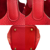 エルメス HERMES ピコタンロックPM C刻印　 ルージュカザック・ゴールド金具 トリヨン レディース ハンドバッグ
