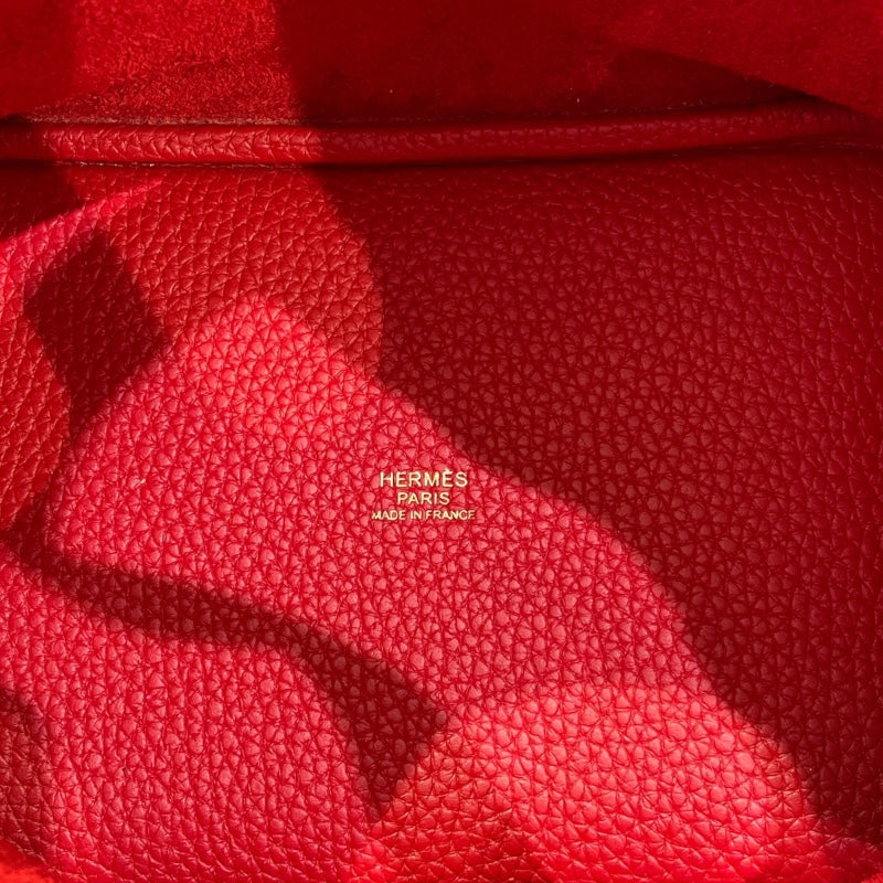 エルメス HERMES ピコタンロックPM C刻印　 ルージュカザック・ゴールド金具 トリヨン レディース ハンドバッグ