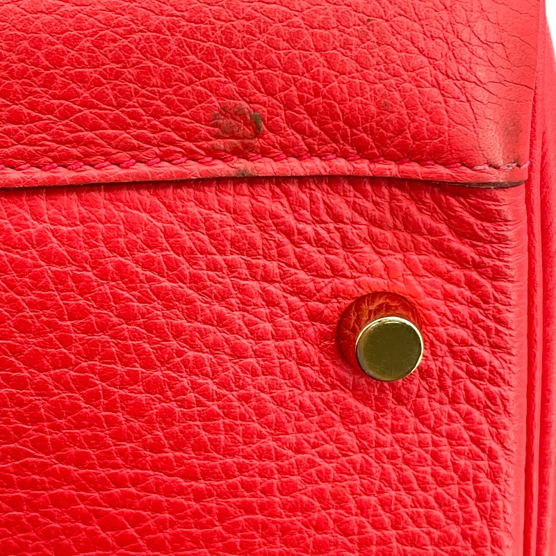 エルメス HERMES リンディ34 □O ローズジャイプール GD金具 トゴ レディース ショルダーバッグ