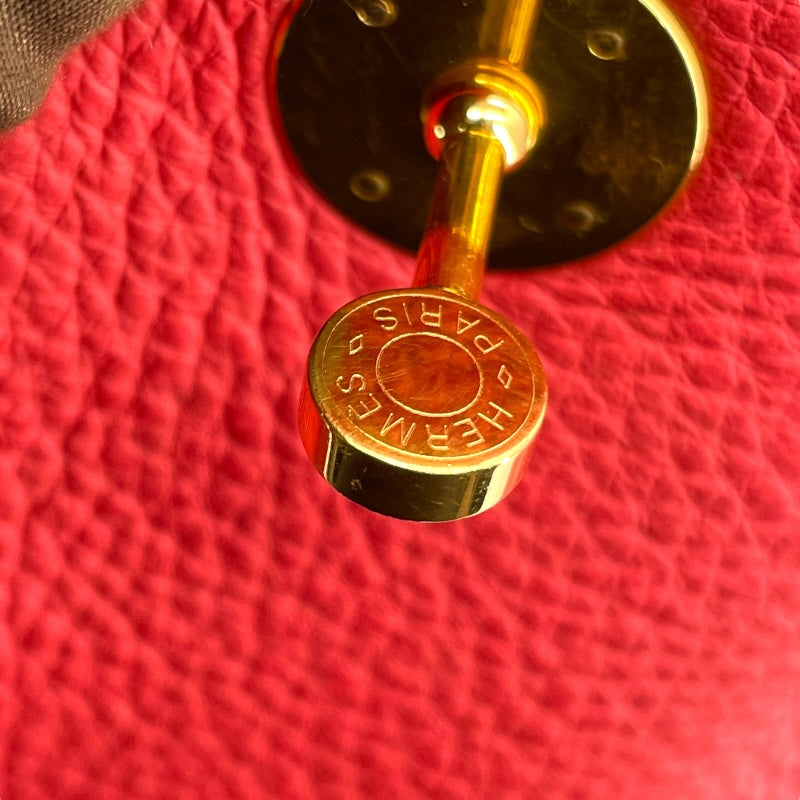 エルメス HERMES リンディ34 □O ローズジャイプール GD金具 トゴ レディース ショルダーバッグ