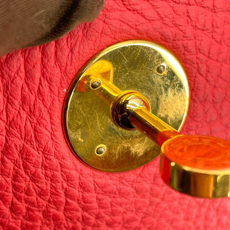 エルメス HERMES リンディ34 □O ローズジャイプール GD金具 トゴ レディース ショルダーバッグ