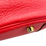 エルメス HERMES リンディ34 □O ローズジャイプール GD金具 トゴ レディース ショルダーバッグ