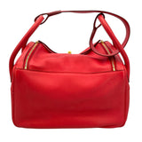 エルメス HERMES リンディ34 □O ローズジャイプール GD金具 トゴ レディース ショルダーバッグ