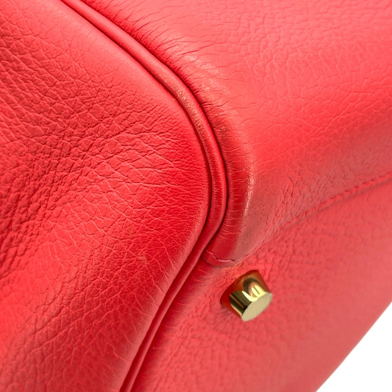 エルメス HERMES リンディ34 □O ローズジャイプール GD金具 トゴ レディース ショルダーバッグ