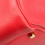 エルメス HERMES リンディ34 □O ローズジャイプール GD金具 トゴ レディース ショルダーバッグ