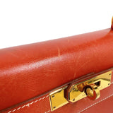 エルメス HERMES ケリー28 外縫い 〇Z刻　(1996年製) ブリック　ゴールド金具金具 ボックスカーフ レディース ショルダーバッグ