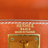 エルメス HERMES ケリー28 外縫い 〇Z刻　(1996年製) ブリック　ゴールド金具金具 ボックスカーフ レディース ショルダーバッグ