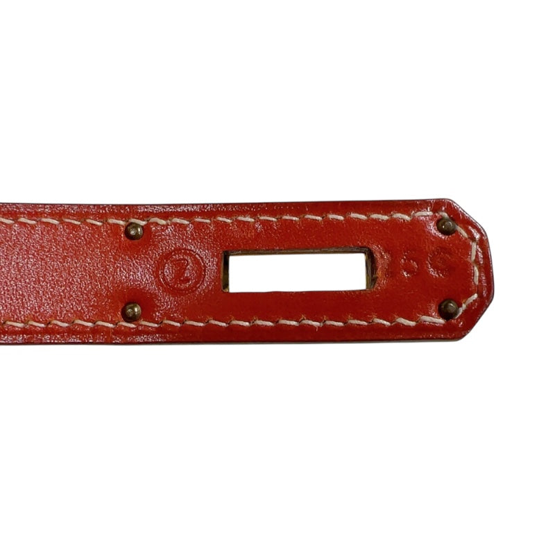 エルメス HERMES ケリー28 外縫い 〇Z刻　(1996年製) ブリック　ゴールド金具金具 ボックスカーフ レディース ショルダーバッグ