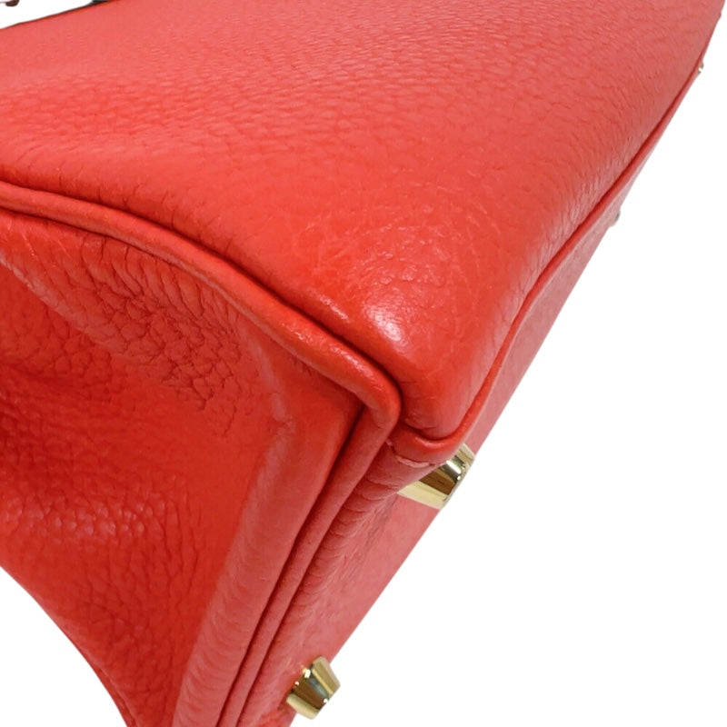 エルメス HERMES ケリー28 内縫い T刻印　(2015年製) ルージュピヴォワンヌ　ゴールド金具 トリヨンクレマンス レディース ショルダーバッグ