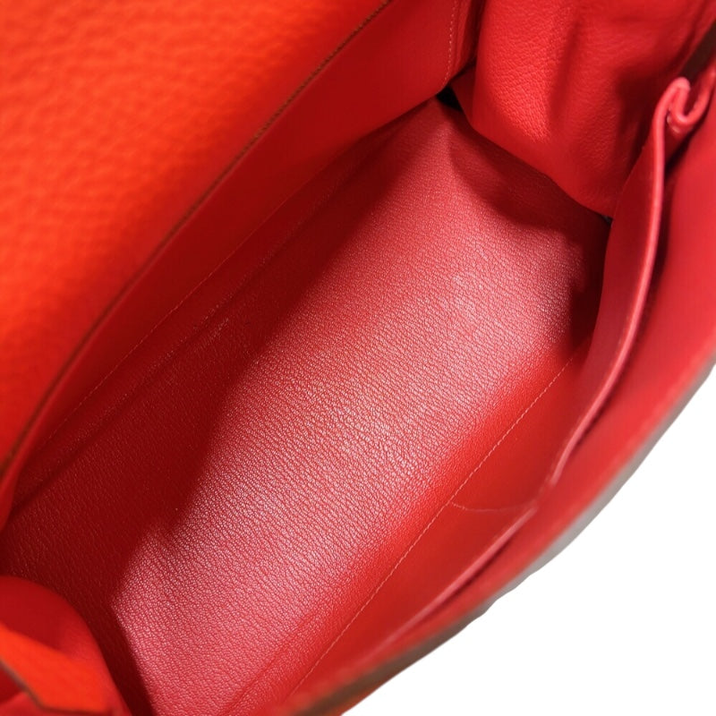 エルメス HERMES ケリー28 内縫い T刻印　(2015年製) ルージュピヴォワンヌ　ゴールド金具 トリヨンクレマンス レディース ショルダーバッグ