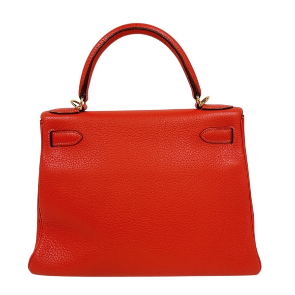エルメス HERMES ケリー28 内縫い T刻印　(2015年製) ルージュピヴォワンヌ　ゴールド金具 トリヨンクレマンス レディース ショルダーバッグ
